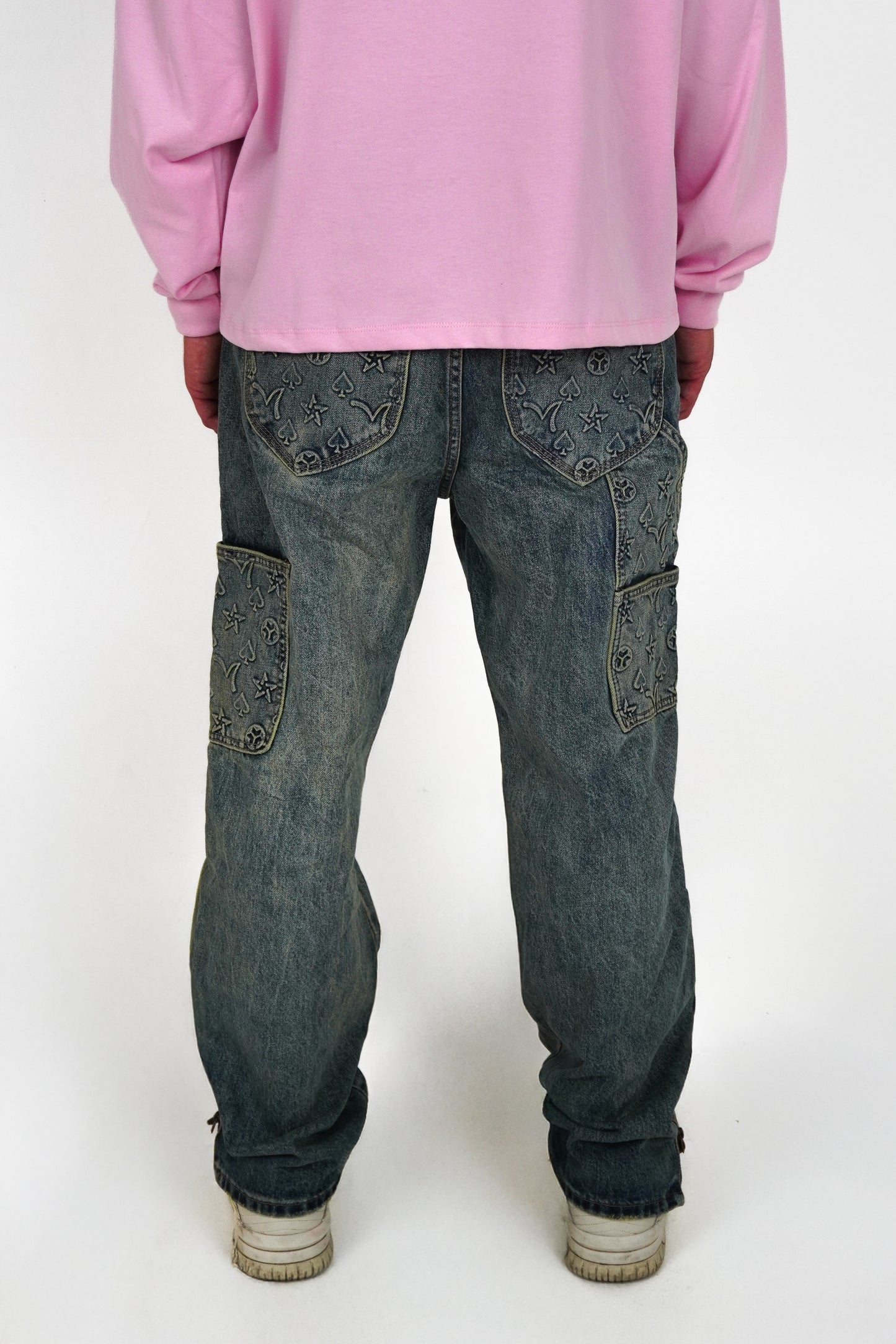 ROYAL FLUSH CARPENTER DENIM JEANS BLAUW