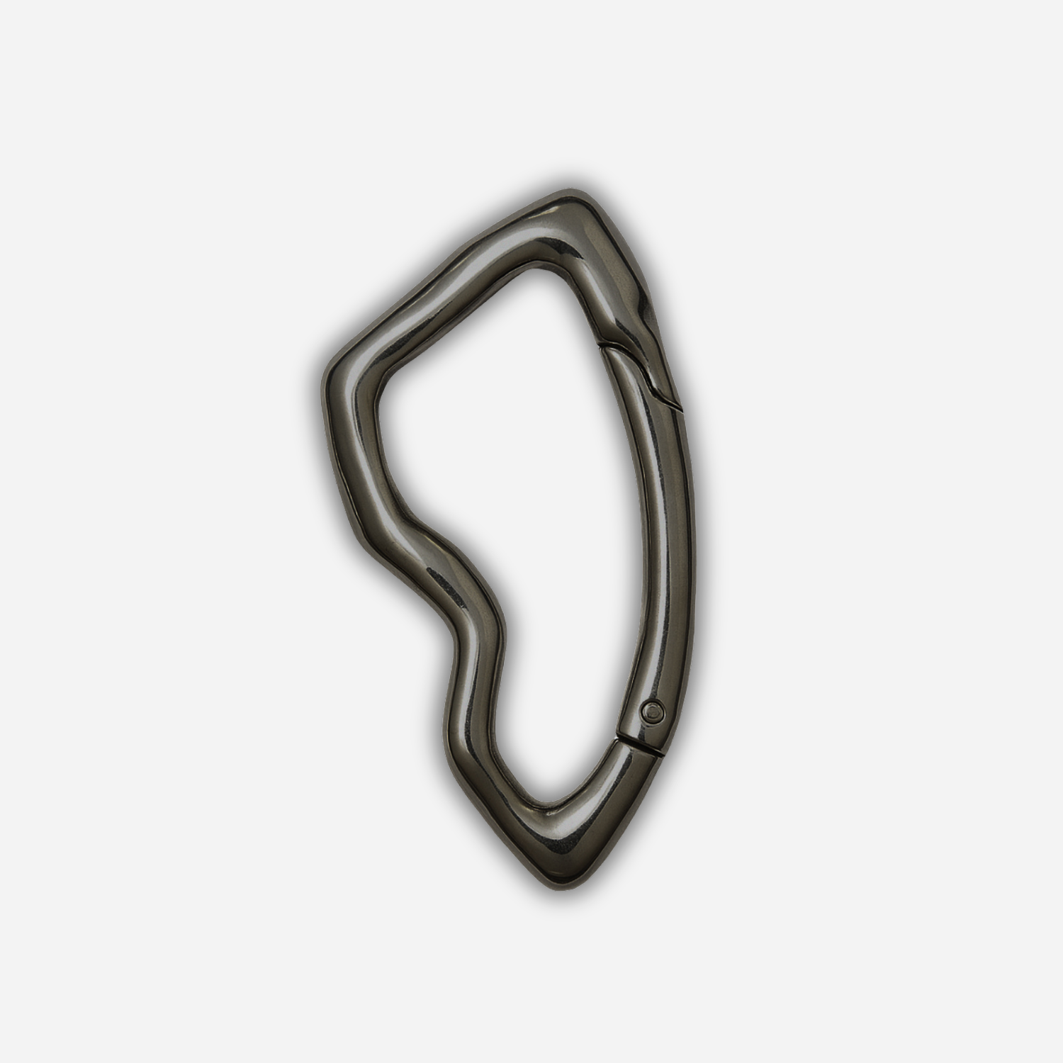 Carabiner Keychain Gun Black