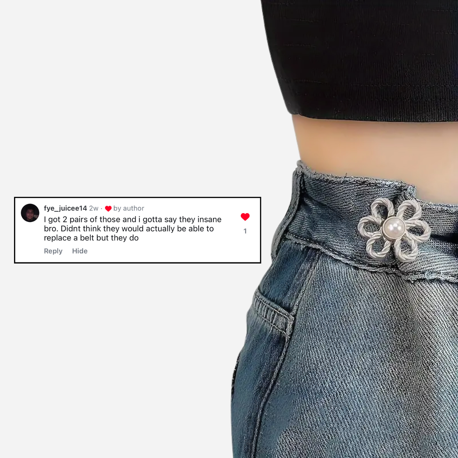 Pearl Waist Knot On 