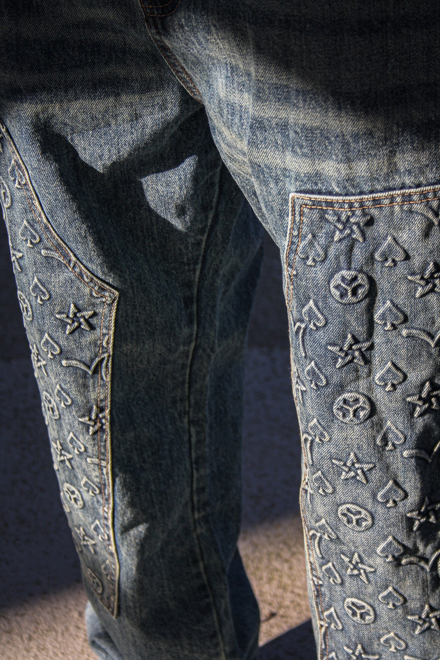 Carpenter Jeans Royal Flush print Billie Jeans Jeans
